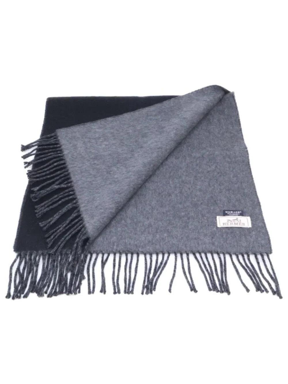 Hermes Recto Verso Cashmere Scarf - Picture 4 of 6